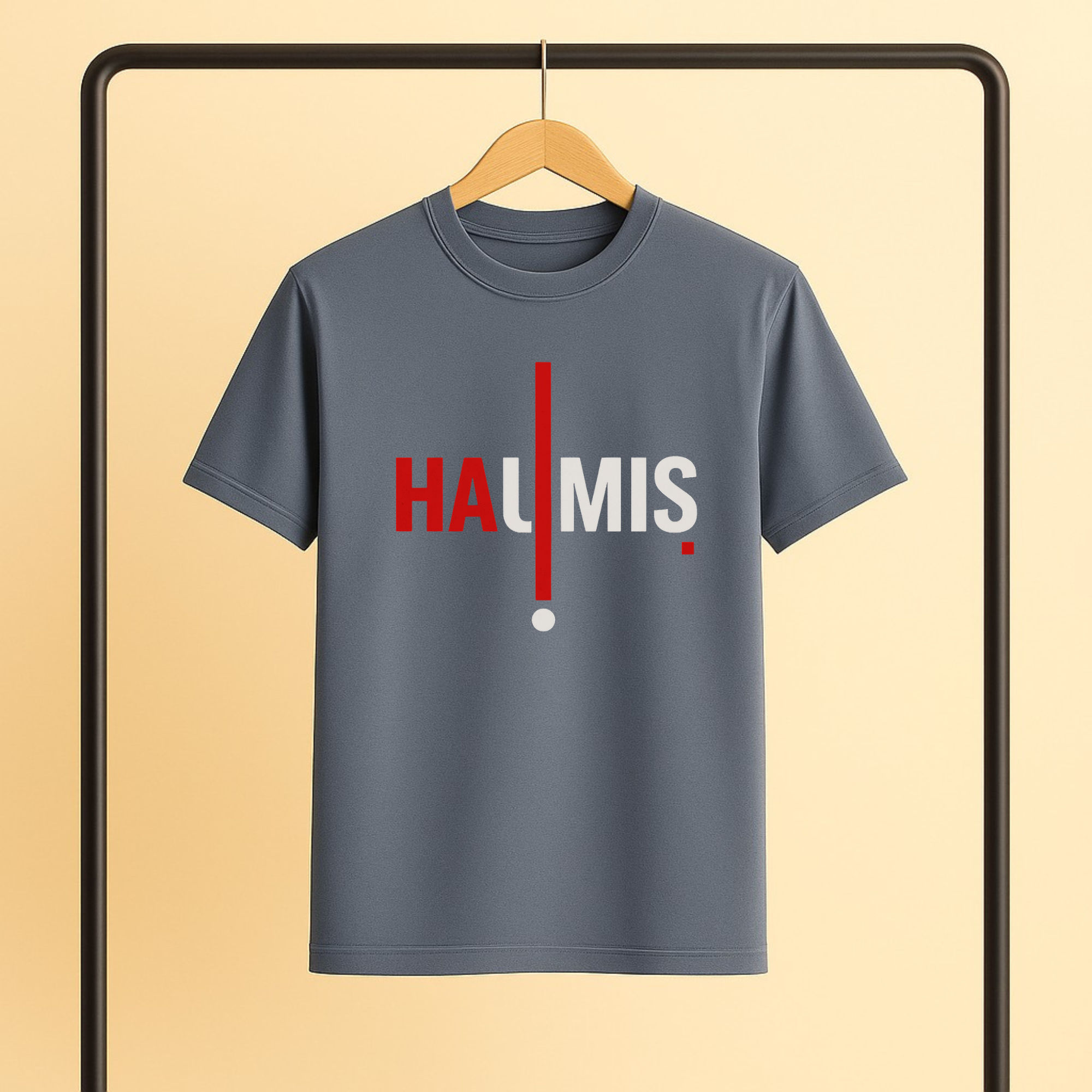 HAUMIS Vertical Signature Tee – Lavender Edition