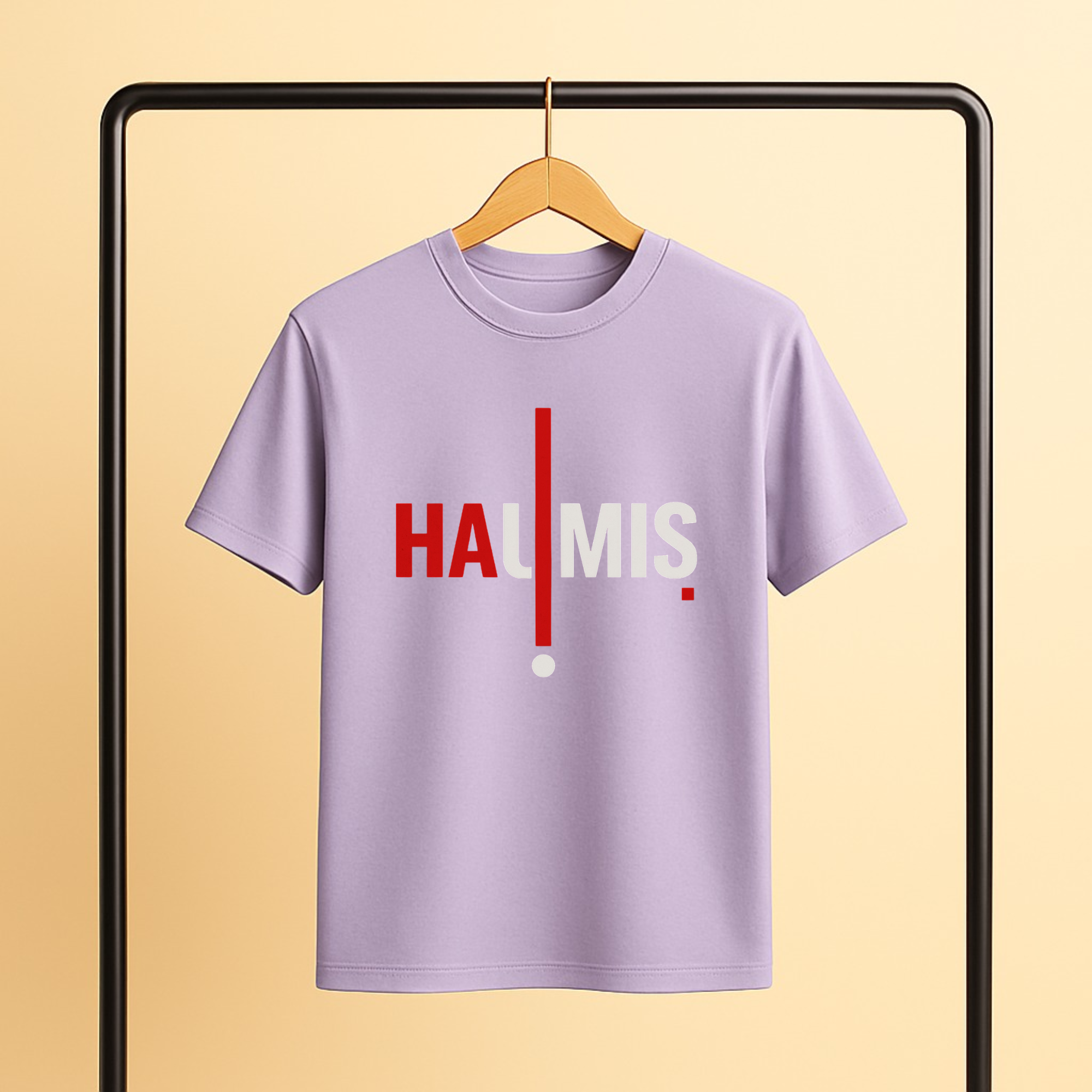 HAUMIS Vertical Signature Tee – Lavender Edition