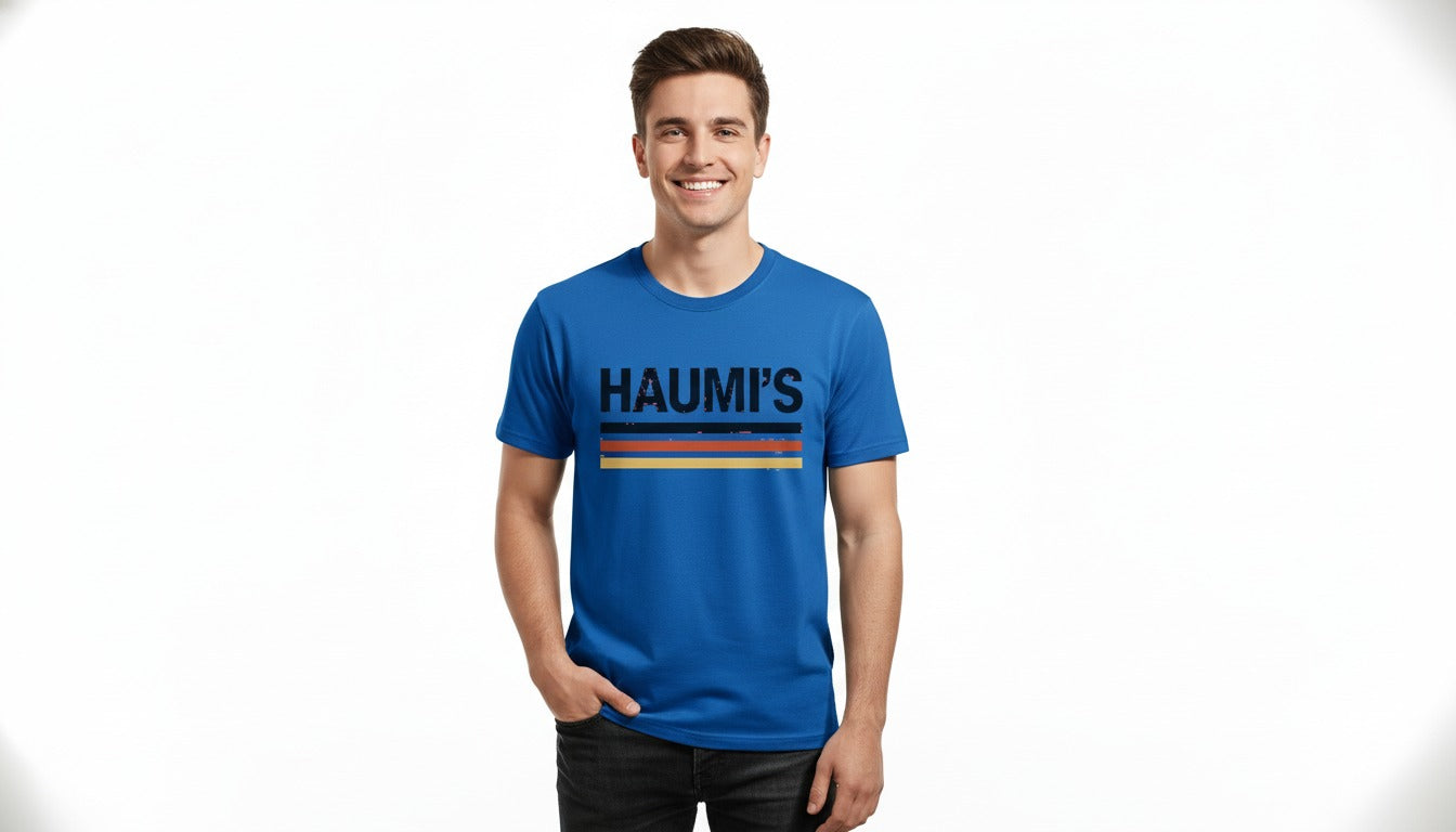 HAUMIS Oversized Retro Stripe Tee - 100% Premium Cotton