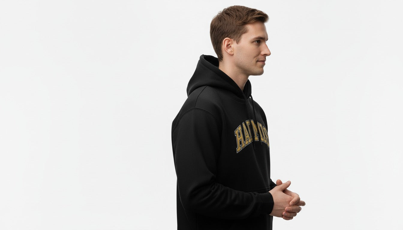 Haumis Black & Gold Hoodie – Classic Collegiate Style